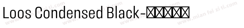 Loos Condensed Black字体转换